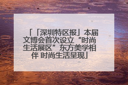「深圳特区报」本届文博会首次设立“时尚生活展区”东方美学相伴 时尚生活呈现